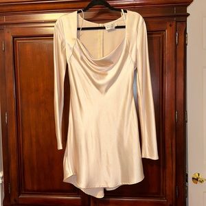 Ivory Satin HELLO MOLLY dress size 6/ MEDIUM